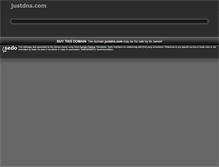 Tablet Screenshot of justdns.com